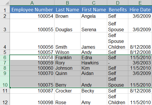 Arranging Excel Data 01 